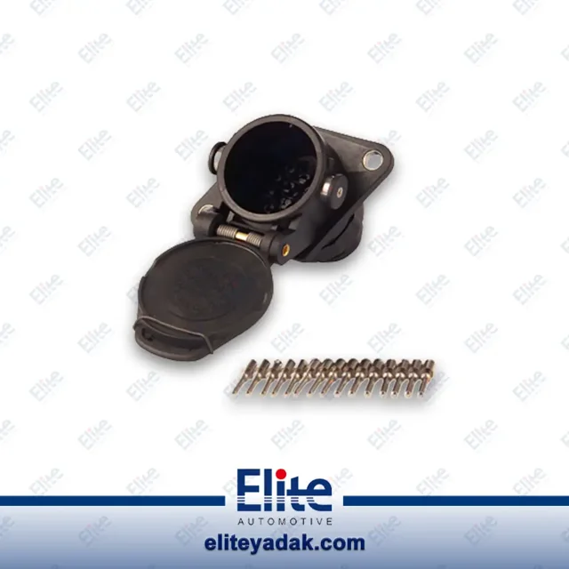 مادگی درب دار کابل برق 15 فیش ABS